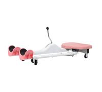 Adjustable Leg Stretcher Machine, Stainless Steel Split Training Device with 0-180° Adjustment, Padded Stretch Trainer with Silent Wheels, Portable Flexibility Equipment for Ballet, Yoga Pink 1