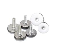 Adjustable legs 16Pcs Adjustable Furniture Feet Nylon Base Stainless steel Levelers Legs, for Sofa, Table, Chair, Cabinet, Workbench of Leveling(45.M10.20mm)