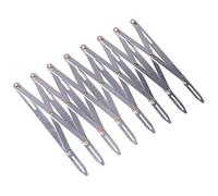 Adjustable Length Aluminium Sewing Gauge Ruler for Crafting, Expanding Button Hole Spacer Tool with Equal Space Divider, Isometric Distance Measurement Tool for Sewing Projects