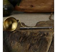Adjustable Length Brass Singing Therapy Bowl Crafted from Pure Materials to Promote Peaceful Meditation (S Size)