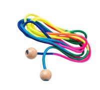 Adjustable Length Jumping Rope Wooden Ball Handle Multiplayer Jump Rope Speed Skipping Ropes for School Sports Fitness Equipment