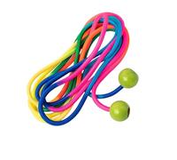 Adjustable Length Jumping Rope Wooden Ball Handle Multiplayer Jump Rope Speed Skipping Ropes for School Sports Fitness Equipment