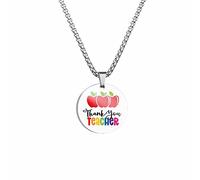 Adjustable Length Pendant Necklace for Women Teacher Appreciation Gifts Thank You Necklace For Heart Shape
