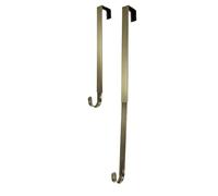 Adjustable Length Wreath Hanger, 20 lb Capacity (Antique Brass) by Haute Decor