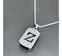 Adjustable Letter Necklace Crafted from Titanium Steel, Features Personalized Charms to Tell Your Story with Circumference Options of 41cm and 50cm (Letter of Z)