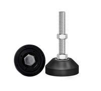 Adjustable Leveling Feet - 304 Stainless Steel Heavy-Duty Foot Cups, Sturdy & Attractive, Ideal for Various Equipment & Scenarios (D80*M18*120mm, 1pc)
