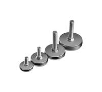 Adjustable Leveling Feet, M6 M8 M10, Height Adjustable Screw, 30mm 35mm 43mm 50mm Diameter, Set of 2, 4, or 8 Pcs(30mm Dia M8x20mm,4pcs)