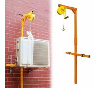 Adjustable Lifting Tool for Air Conditioning Units, Heavy-Duty HVAC Hoist with Variable Height for Commercial and Residential Installation