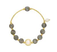 Adjustable Light Luxury Green Gem Stone Bracelet Female Korean Version Simple Personality Niche Design Bracelet Bracelet Jewelry
