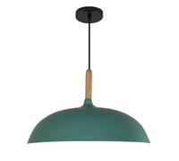 Adjustable Lighting Fixtures for Kitchen Living Room Stylish Simple Industrial Pendant Light Black Dome Chandelier Amp Shade Wall Lamp 1 Pack Retro Bar(Green,17.7in)