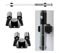 Adjustable Lightsaber Wall Mount Vertical Display Stand Horizontal Light Saber Holder for Star Wars Lightsabers Luke Skywalker lightsaber Darth Vader lightsaber Ludosport lightsaber (Black 2pcs)
