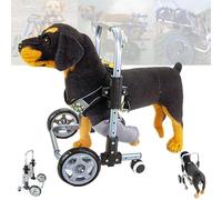 Adjustable Lightweight Dog Wheelchair for Front Legs, 4-Wheel Pet Mobility Cart, Supportive Pet Stroller for Dogs with Mobility Aids to Assist Walking