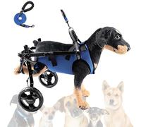 Adjustable Lightweight Dog Wheelchair for Small Dogs Mobility Aid for Disabled Rear Legs Harness with Pull Rope for Pets Supportive Pet Stroller