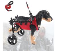 Adjustable Lightweight Dog Wheelchair for Small Pets Rear Leg Support with Pull Rope Ideal for Injured Disabled Paralyzed or Weak Dogs.