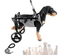 Adjustable Lightweight Dog Wheelchair with Traction Rope Mobility Aid for Injured or Disabled Pets Rear Leg Support Cart for Enhanced Movement