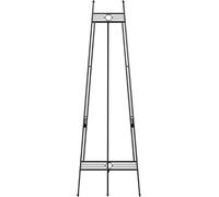 Adjustable Lightweight Metal Easels for Painting, Sketching & Drawing - Folding Art Holder, 145cm Tall, Black - Perfect for Poster Display and Artists