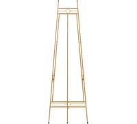 Adjustable Lightweight Metal Easels for Painting, Sketching & Drawing - Folding Art Holder, 145cm Tall, Black - Perfect for Poster Display and Artists