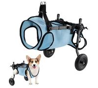 Adjustable Lightweight Small Dog Wheelchair, Rear Leg Support, Pet Stroller for Disabled Animals, Ideal for Mobility Assistance and Walks