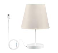 Adjustable Linen Table Lamps Soft LED Desk Lighting Modern Home Décor Bedside Reading Light Dimmable Nightstand Lamp for Living Room Office Bedroom