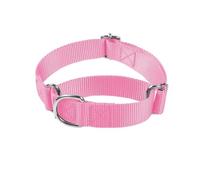 Adjustable Livestock Collar Adjustable Nylon Anti-Punch Pet Collar | With Metal D Ring Strong & Durable For Medium & Large Dogs Training Dog Collar(Pink,M neck 38-53cm)