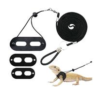Adjustable Lizard Harness with Soft Leather Rope, Escape-Proof Reptile Walking Vest, 3 Size Options for Lizards and Reptiles, Comfortable and Secure Outdoor Pet Harness for Walking Adventures