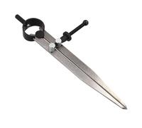 Adjustable Lockable Leather Line Scribing Gauge for DIY Leathercraft, Metal Divider Wing Creaser Tool for Vegetable Tanned and Hard Leather C