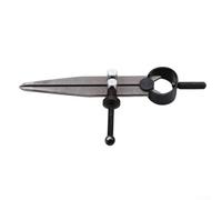 Adjustable Lockable Line Scribing Gauge for Leathercraft - Metal Divider Tool with Precision Measuring for DIY Vegetable Tanned and Hard Leather Projects(A)