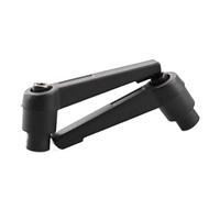 Adjustable locking handle 1PC Clamping Lever Machinery Adjustable Handle Locking External Male Thread Knob Hex nut(Black colour,M8)