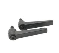 Adjustable locking handle 1PC M5 M6 M8 M10 Clamping Handle Bolt Lever Machinery L shape Adjustable Locking External Male Thread Knob Screw(M5X40)