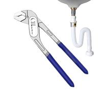 Adjustable Locking Pliers - Sliding Joint Tool, Needle-Nose Pliers for Easy Repairs | Diagonal Pliers, Groove Handle, Two-Component Steel Gripper for Household Sanitary Fixings and Pro