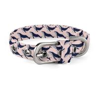 Adjustable Lonely Whales Dog Collar,Comfortable Pet Collar for Small to Medium Dogs