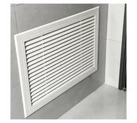 Adjustable Louvered Air Vent Cover 45° Supply/Exhaust Vent Filter Easy NoDrill Installation for Bedroom/Living Room 400x400mm Radiator Grille
