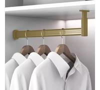 Adjustable LShaped Closet Rods for Hanging Clothes Durable Support 61/76/160 cm Ideal for Kids' Room Organizers and Space Saving Solutions.