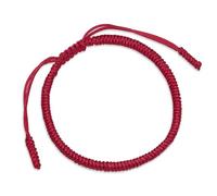 Adjustable Lucky Braided Bracelet, Handmade Stretch Knot String Buddhist Prayer Rope Positive Energy Protection Bracelet for Women Men Luck Jewelry Gift