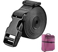 Adjustable Luggage Straps - Packing Belt with Buckle, Suitcase Travel Bands | Strong Compression Baggage Security Straps, Durable Travel Accessories for Airport Suitcase Organization and Trips