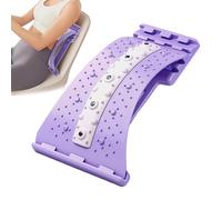 Adjustable Lumbar Stretcher: 4-Level Back Breaking Device, Ergonomic Design Corrector, Compact Portable Base, Sturdy Construction | Effective Fitness Equipment For Depor