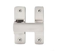 Adjustable Luminous Door Latch, Stainless Steel Security Lock with 90/180 Degree Snap Design, Night Glow Bolt for Bedroom, Barn Door, For Window, Cabinet - Black, Silver, Grey(Sliver)