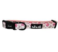 Adjustable Macaroon Dog Collar with soft padded neck- Paw to Paw- breathable ultra comfy, sizes xs-medium (X Small)