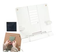 Adjustable Macrame Board Stand - Foldable DIYs Project Stand, Ideal for Beginners | Multi-Purpose Holder for Textbooks, Journals, Tablet, Recipes, Versatile Macrame Support for Arts & Crafts