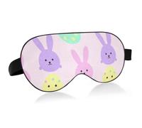 Adjustable Magic Tape Elastic Strap Light Blocking Blindfold for