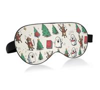 Adjustable Magic Tape Elastic Strap Light Blocking Blindfold for