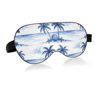 Adjustable Magic Tape Elastic Strap Light Blocking Blindfold for