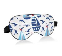 Adjustable Magic Tape Elastic Strap Light Blocking Blindfold for