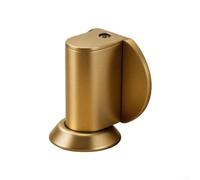Adjustable Magnetic Door Stopper Floor Mounted Telescopic Design Fits Gap 5mm To 22mm No Drill Installation Strong Magnet Holds Heavy Doors Quiet Damping Zinc Alloy Silver Tone(yellow bronze)