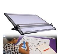 Adjustable Magnetic Drawing Board with Parallel Ruler for Artists, Ideal for Architecture and Design, Portable Art Board 60x70cm