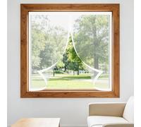 Adjustable Magnetic Fly Screen Window 115 x 120 cm with Selfadhesive Window Insect Screen Mesh Net Easy Install for Windows Doors and Patio Screens, White