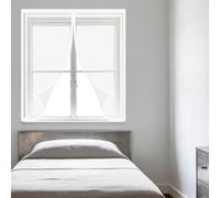 Adjustable Magnetic Fly Screen Window 115 x 125 cm Selfadhesive Tape Window Fly Net Custom Size for Windows Doors and Patio Screens, White