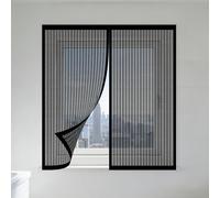 Adjustable Magnetic Fly Screen Window 50 x 120 cm Selfadhesive Tape Mosquito Net for Window Easy Install for Home, Office, Bedroom, Living Room Kitchen, Black