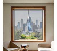 Adjustable Magnetic Fly Screen Window 60 x 155 cm with Selfadhesive Fly Screens for Windows Magnetic Easy Installation for Windows Doors and Patio Screens, Grey