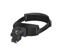 Adjustable Magnetic Head Mount ABS for Insta360 GO Ultra, 57-90mm Adjustment Range, Lightweight Action Camera Mount for First Person View Shooting Outdoor Use, Black